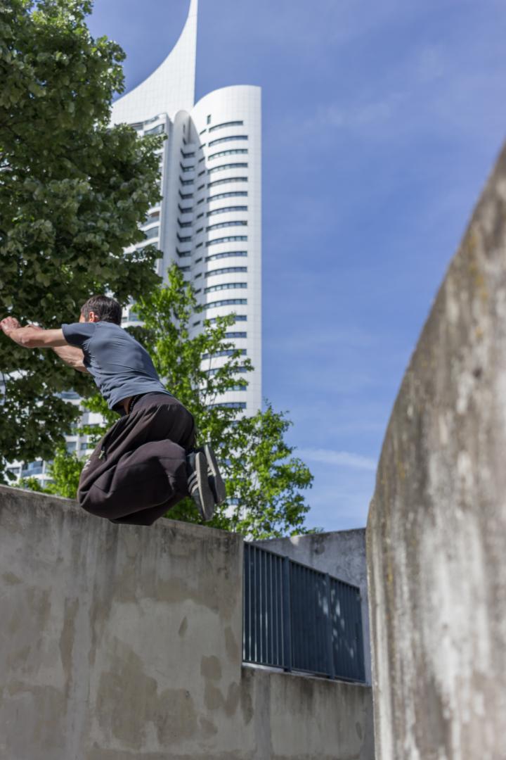 Donauinsel - Armsprung seitlich